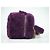 Chanel Coconing Vanity Case con Manico Superiore in Shearling Trapuntato Piccolo Porpora - vista 3