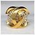 Orecchini a clip con logo CC Chanel raro in strass dorati D'oro - vista 3