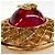 Orecchini a clip Chanel CC Mark rosso scuro e oro rari D'oro Bordò - vista 7