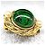Orecchini a clip in pietra verde Gripoix 2071 di Chanel D'oro - vista 4