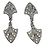 Orecchini Art Deco in argento Christian Dior rari con strass