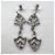 Orecchini Art Deco in argento Christian Dior rari con strass - vista 4