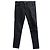 Jeans slim strappati a vita media in cotone nero Alexander Mcqueen