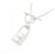 Hermès Amulette Cadena 925 Silver Necklace Silvery Metallic  - view 3