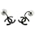 Chanel Coco Mark Earrings Silvery Metallic  - view 5