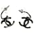 Chanel Coco Mark Earrings Silvery Metallic  - view 6