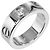 Cartier Love Classic Ring aus Pt950-Platin mit Diamanten, Größe 7 Silber Metallisch