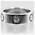 Cartier Love Classic Ring aus Pt950-Platin mit Diamanten, Größe 7 Silber Metallisch - Ansicht 6