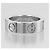 Cartier Love Classic Ring aus Pt950-Platin mit Diamanten, Größe 7 Silber Metallisch - Ansicht 7