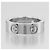 Cartier Love Classic Ring aus Pt950-Platin mit Diamanten, Größe 7 Silber Metallisch - Ansicht 8