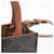 Céline Borsa a spalla mini cabas verticale Marrone  - vista 6