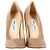 Décolleté a punta Anouk in pelle beige di Jimmy Choo - vista 3