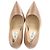 Décolleté a punta Anouk in pelle beige di Jimmy Choo - vista 4