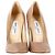 Décolleté a punta Anouk in pelle beige di Jimmy Choo - vista 5