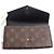 Portafoglio Lungo Monogramma Sarah di Louis Vuitton Marrone - vista 3