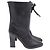 Stivali a metà polpaccio con zip frontale Jett di Stuart Weitzman in pelle nera Nero
