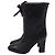 Stivali a metà polpaccio con zip frontale Jett di Stuart Weitzman in pelle nera Nero - vista 4