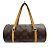 Borsa Tote Monogram Papillon 26 Louis Vuitton Marrone Monogramma