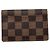 Organizer Capa de passaporte em canvas Damier Louis Vuitton Marrom - vista 2