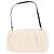 Clutch Staud Bean in shearling bianco beige