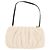 Clutch Staud Bean in shearling bianco beige - vista 2