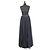 Falda maxi de tul azul marino corte A-line Needle & Thread