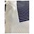 Sciarpa Sportmax in seta blu navy a righe con bordi beige - vista 5