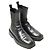 Botines de cuero negro Dries Van Noten