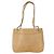 Chanel Vintage Einkaufstasche aus Lammleder Mittel Beige - Ansicht 2