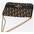 Borsa a spalla in tela Trotter Christian Dior blu navy oro Auth 159985 D'oro - vista 6