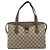 Bolso de mano GUCCI GG Supreme Web Sherry Line PVC Beige Oro 41 02 079 Auth 159288 Dorado - vista 2