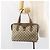 Bolso de mano GUCCI GG Supreme Web Sherry Line PVC Beige Oro 41 02 079 Auth 159288 Dorado - vista 25