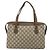 Bolso de mano GUCCI GG Supreme Web Sherry Line PVC Beige Oro 41 02 079 Auth 159288 Dorado - vista 3