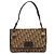 Borsa a Spalla in Tela Trotter Christian Dior Beige Oro Auth 159384 - vista 2