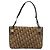 Borsa a Spalla in Tela Trotter Christian Dior Beige Oro Auth 159384 - vista 3