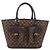 LOUIS VUITTON Borsa Tote Manosque GM Damier Ebene N51120 LV Auth 159313 - vista 13