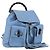 Gucci Bamboo Rucksack aus Leder hellblau Silber 370833 Auth BA9273V
