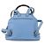 Gucci Bamboo Rucksack aus Leder hellblau Silber 370833 Auth BA9273V - Ansicht 3