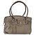 Borsa a mano Gancini in pelle Salvatore Ferragamo oro argento Auth 160099