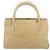 CHANEL Borsa a Mano V Stitch Pelle Beige Oro CC Auth BA9348 D'oro - vista 2