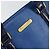 Autre Marque Borsa a mano Burberry in pelle blu e oro Auth 159091 D'oro - vista 10