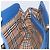 Autre Marque Borsa a mano Burberry in pelle blu e oro Auth 159091 D'oro - vista 17