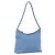 Salvatore Ferragamo Schultertasche Nylon Hellblau Silber Authentisch ka1321