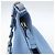 Salvatore Ferragamo Schultertasche Nylon Hellblau Silber Authentisch ka1321 - Ansicht 14