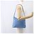 Salvatore Ferragamo Schultertasche Nylon Hellblau Silber Authentisch ka1321 - Ansicht 21