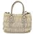 PRADA Borsa a Mano Nylon 2way Beige Argento Auth ka1368 - vista 2