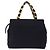 Borsa a mano Vala in tela blu navy e oro Salvatore Ferragamo Auth gh1482 D'oro - vista 3