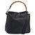 Borsa a Spalla in Pelle Gucci Bamboo 2way Nera Oro 001 3444 1638 Auth 158690 Nero D'oro