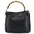 Borsa a Spalla in Pelle Gucci Bamboo 2way Nera Oro 001 3444 1638 Auth 158690 Nero D'oro - vista 2