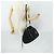 PRADA Borsa a mano in nylon pelle 2 in 1 nera oro Auth 156149 Nero D'oro - vista 26